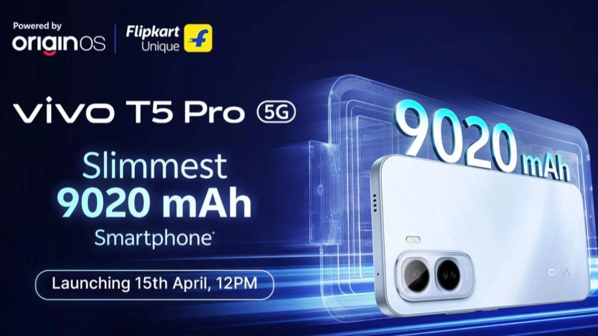 Vivo T5 Pro 5G launch India, Vivo T5 Pro 5G price in India, Vivo T5 Pro battery 9020mAh