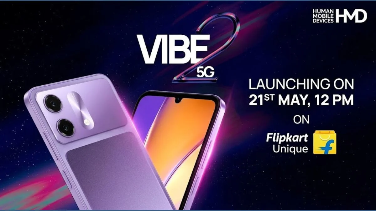 HMD Vibe2 5G price in India, 6000mAh battery phone, HMD upcoming phone, HMD Vibe2 5G specifications, HMD Vibe2 5G camera,HMD Vibe2 5G price in India