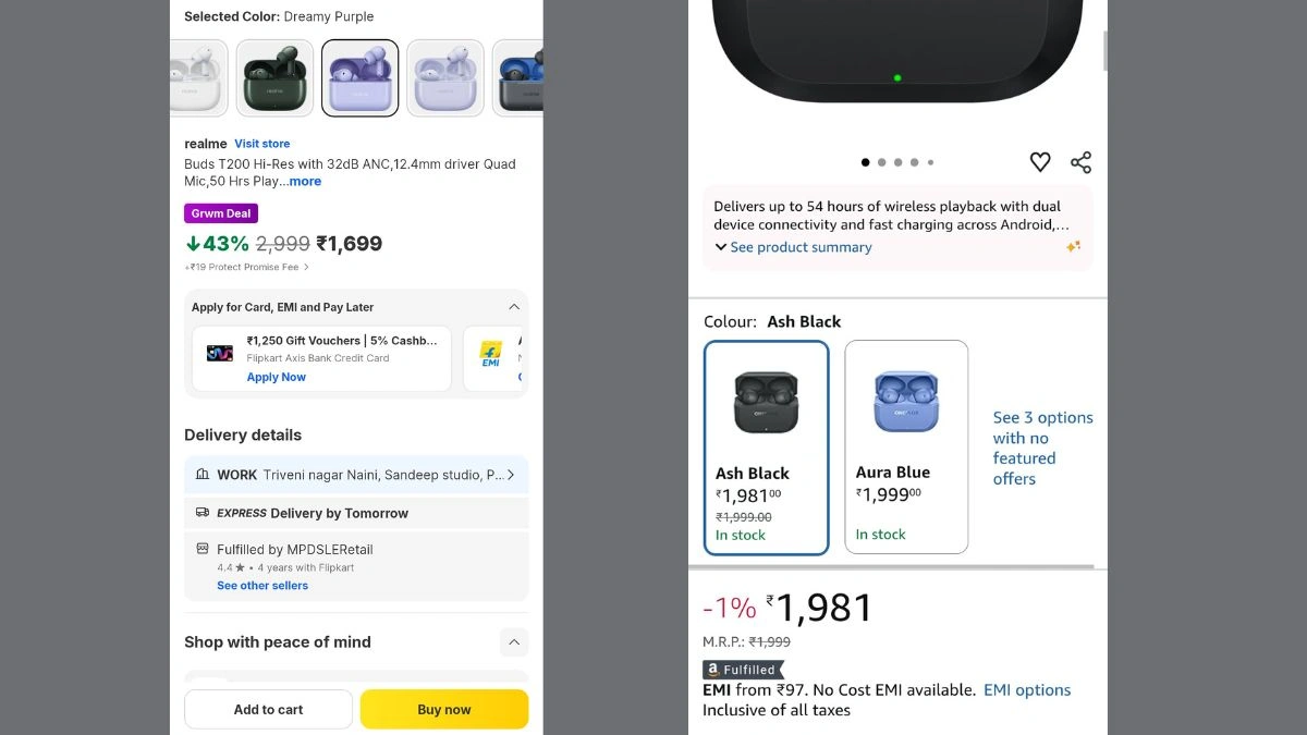 Best TWS Under 2000, OnePlus Nord Buds 3R, Realme Buds T200, OnePlus Nord Buds 3R vs Realme Buds T200, Realme Buds T200 Review, OnePlus Nord Buds 3R Features, Best wireless earbuds India