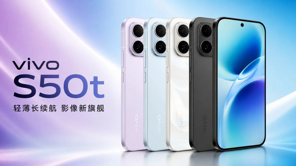 vivo S50t, vivo S50t 5G launch, vivo new phone 2026, 6500mAh battery phone, 50MP camera phone, vivo flagship phone,