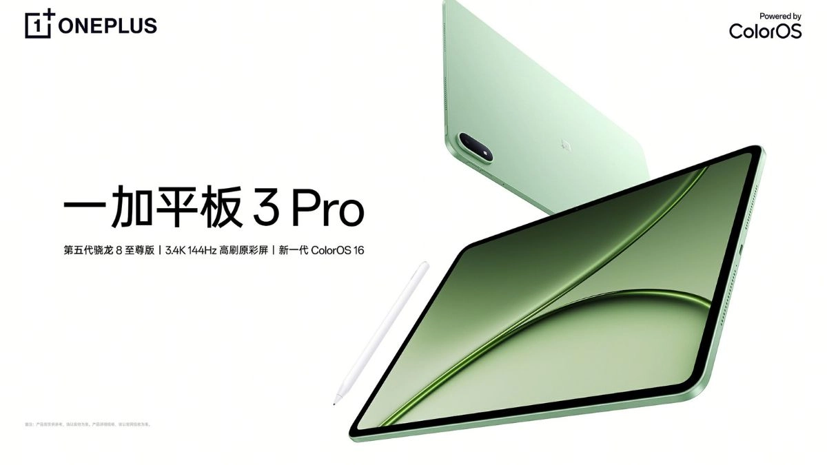 OnePlus Pad 3 Pro, OnePlus Pad 3 Pro Launch, OnePlus Pad 3 Pro Price, OnePlus Pad 3 Pro Specifications, OnePlus Pad 3 Pro Features, OnePlus Tablet, Snapdragon 8 Elite Gen 5, 13,380mAh Battery, 67W Fast Charging, Android Tablet, Premium Tablet, 144Hz Display, AI Features, ColorOS 16, Tech News Hindi