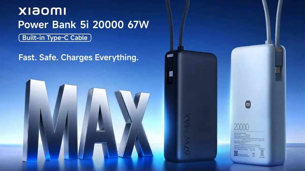 Xiaomi Power Bank 5i, Xiaomi Power Bank 5i 20000 67W, Xiaomi Power Bank, 67W Power Bank, Xiaomi Power Bank Price India, Xiaomi Power Bank Launch, Xiaomi Power Bank 5i 20000 67W